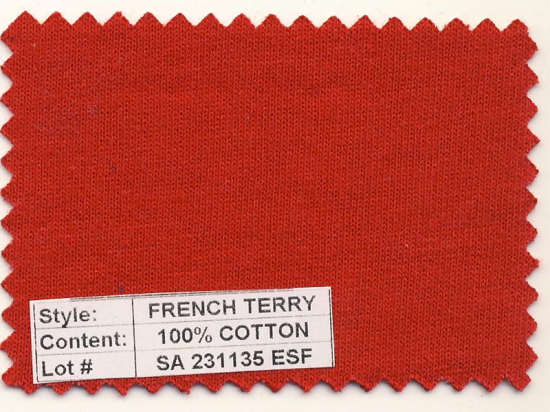 French Terry 100% Cotton 12 oz